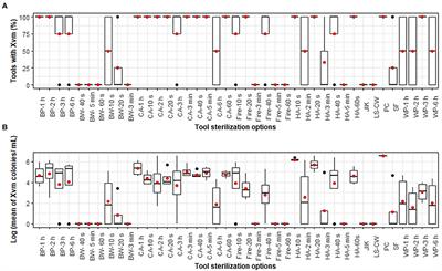 Farmer Friendly Options for Sterilizing Farm Tools for the Control of Xanthomonas Wilt Disease of Banana